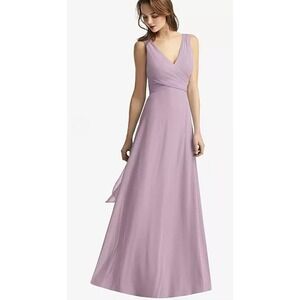 Thread Bridesmaid Dress Womens 0 Suede Rose Pink Maxi Chiffon‎ Formal Gown Dessy